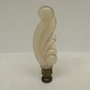 Vintage ALADDIN Lamp Caramel Colored 4 Inch Glass FANCY FINIAL-Only